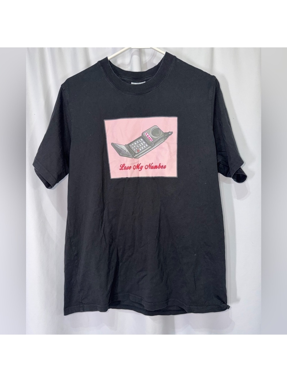 Teddy fresh black pink phone heart t shirt